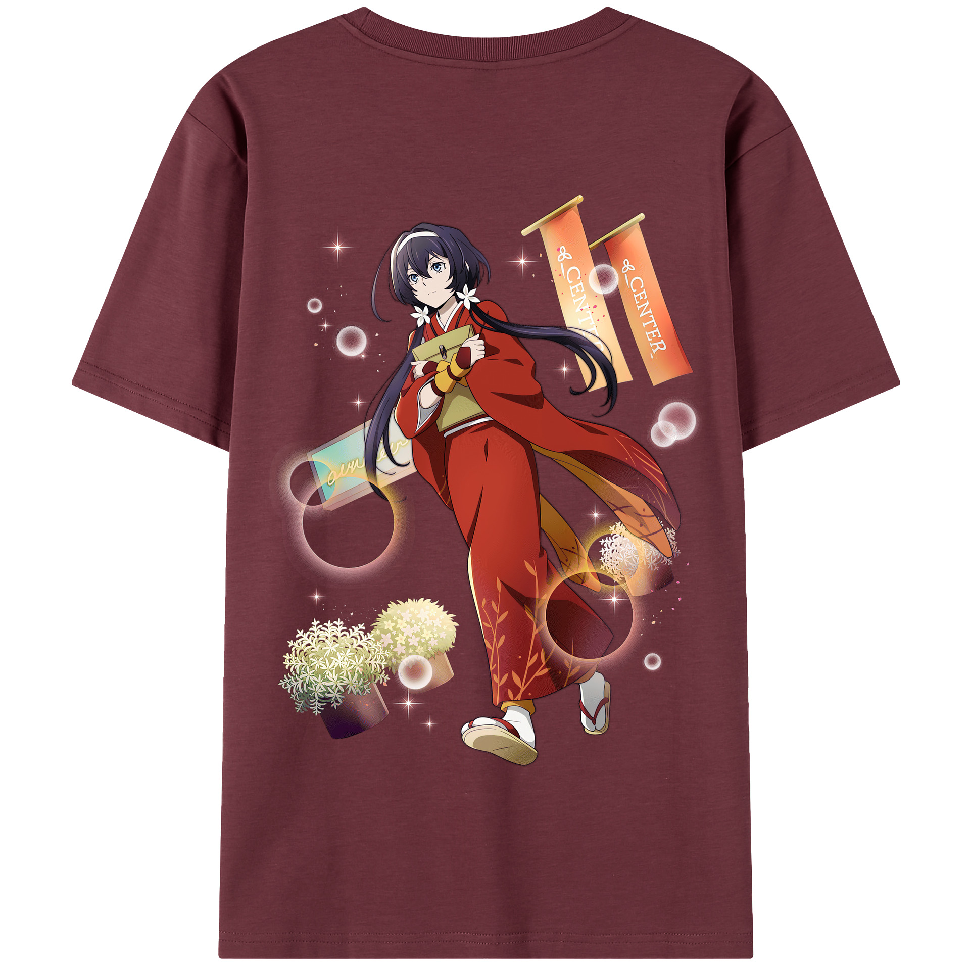（画像用） 文豪ストレイドッグス Bungo Stray Dogs 綿100％半袖Tシャツ（背面プリント）